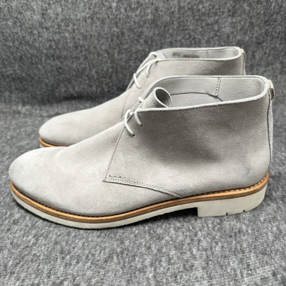 Heschung Genet Suede Chukka Boots Mens Size 8 Gray Norwegian Welt Made In France